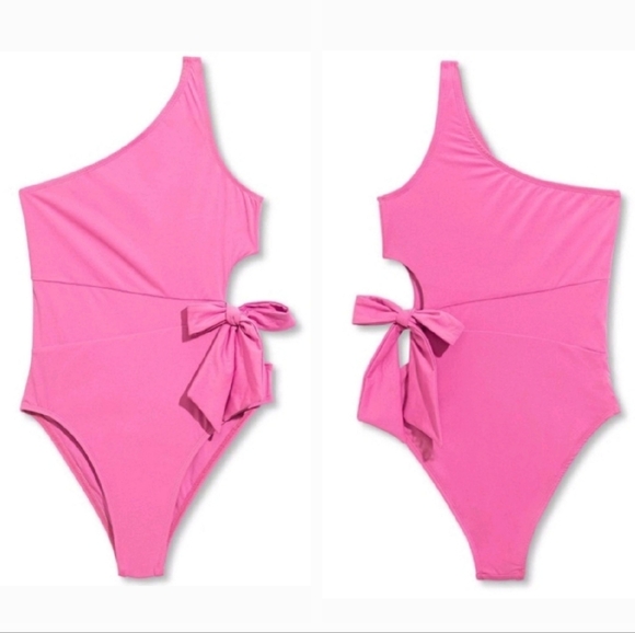 Liberty & Justice Women's One Shoulder High Leg Cheeky Cut-out One-piece swimsui - Picture 1 of 16